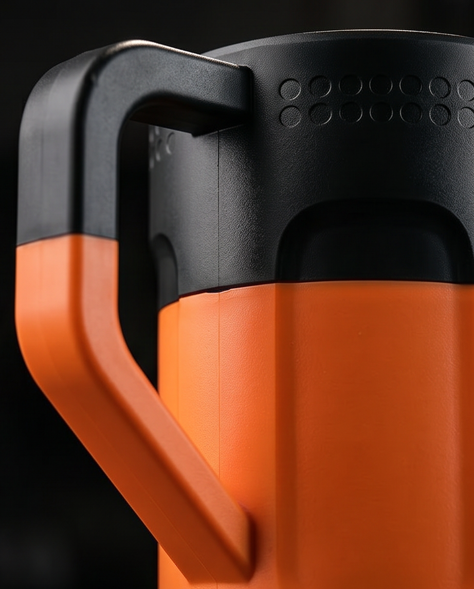 16oz Can Koozie Mug | Heavy Duty 3D Printed Can Holder Mug | Bold Two Tone Design