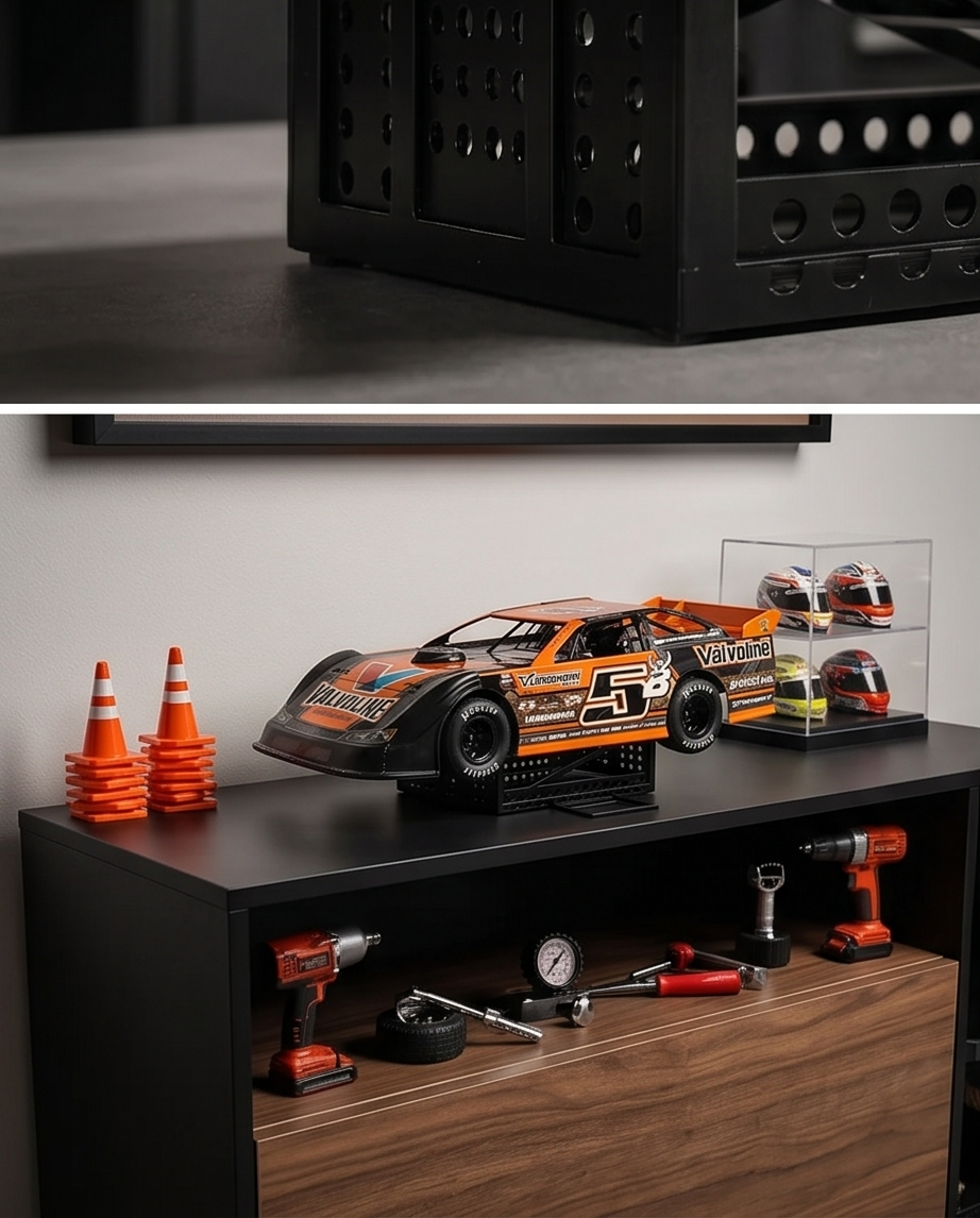 1:24 Scale Die Cast Dirt Car Pit Lift