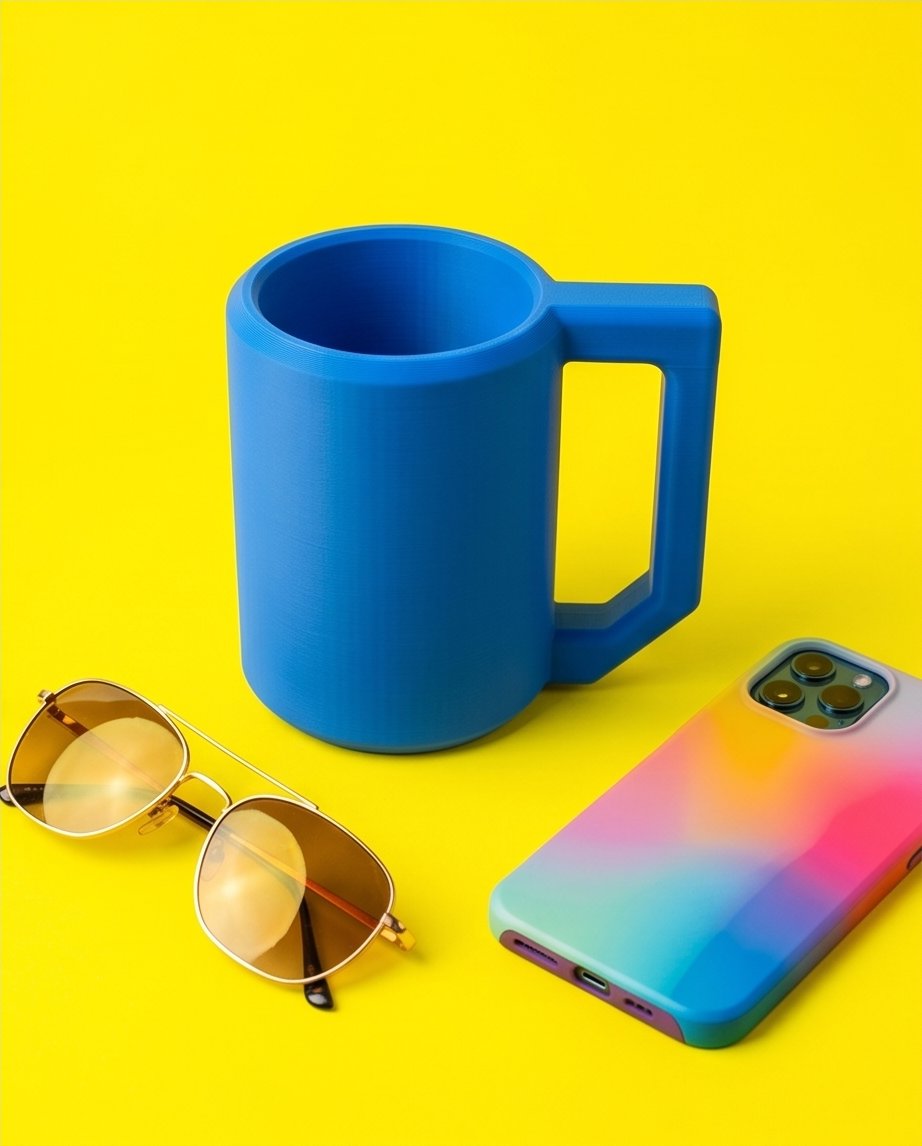 12oz Can Koozie Mug | 3D Printed Can Holder Mug | Bold & Colorful