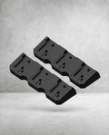 Milwaukee M18 Battery Holder | Wall Mount Battery Rack | 3-Battery Dock | 2 Pack